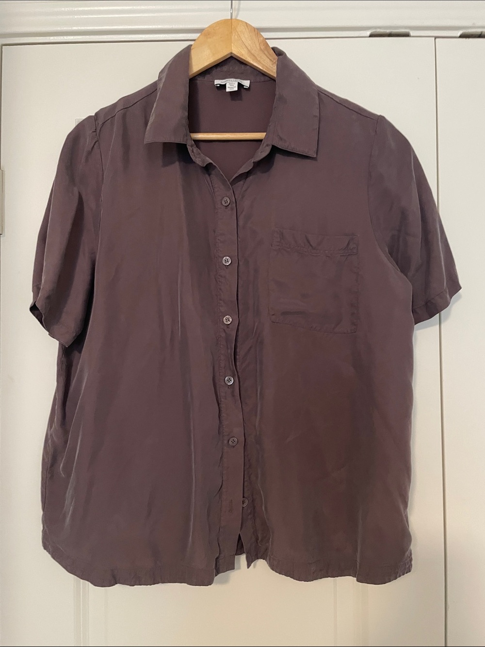 Nordstrom Luxury Cupro Viscoe Blend Silky Drape Blouse L